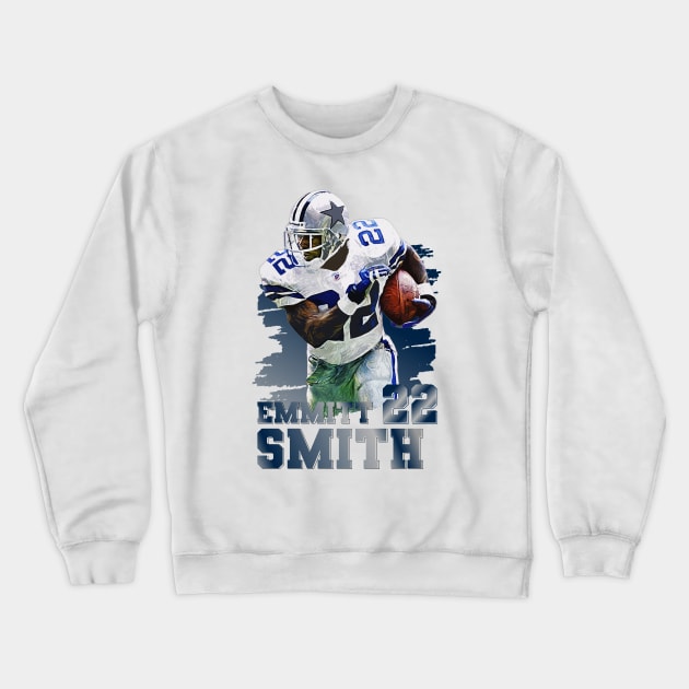 Emmitt Smith | 22 Crewneck Sweatshirt by Aloenalone